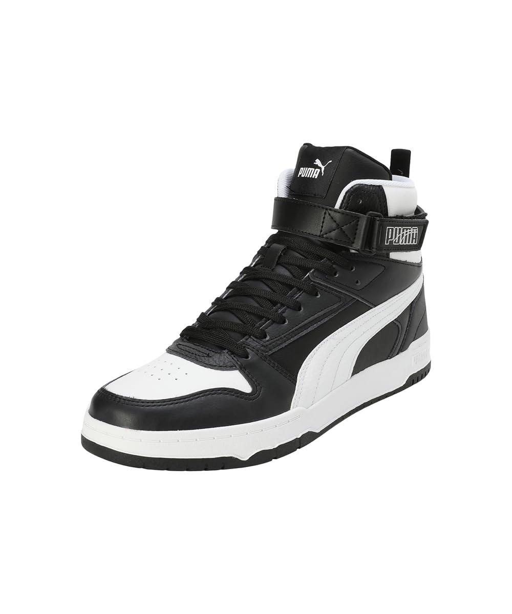 Puma Men's Court Shatter Mid Sneaker - Black White