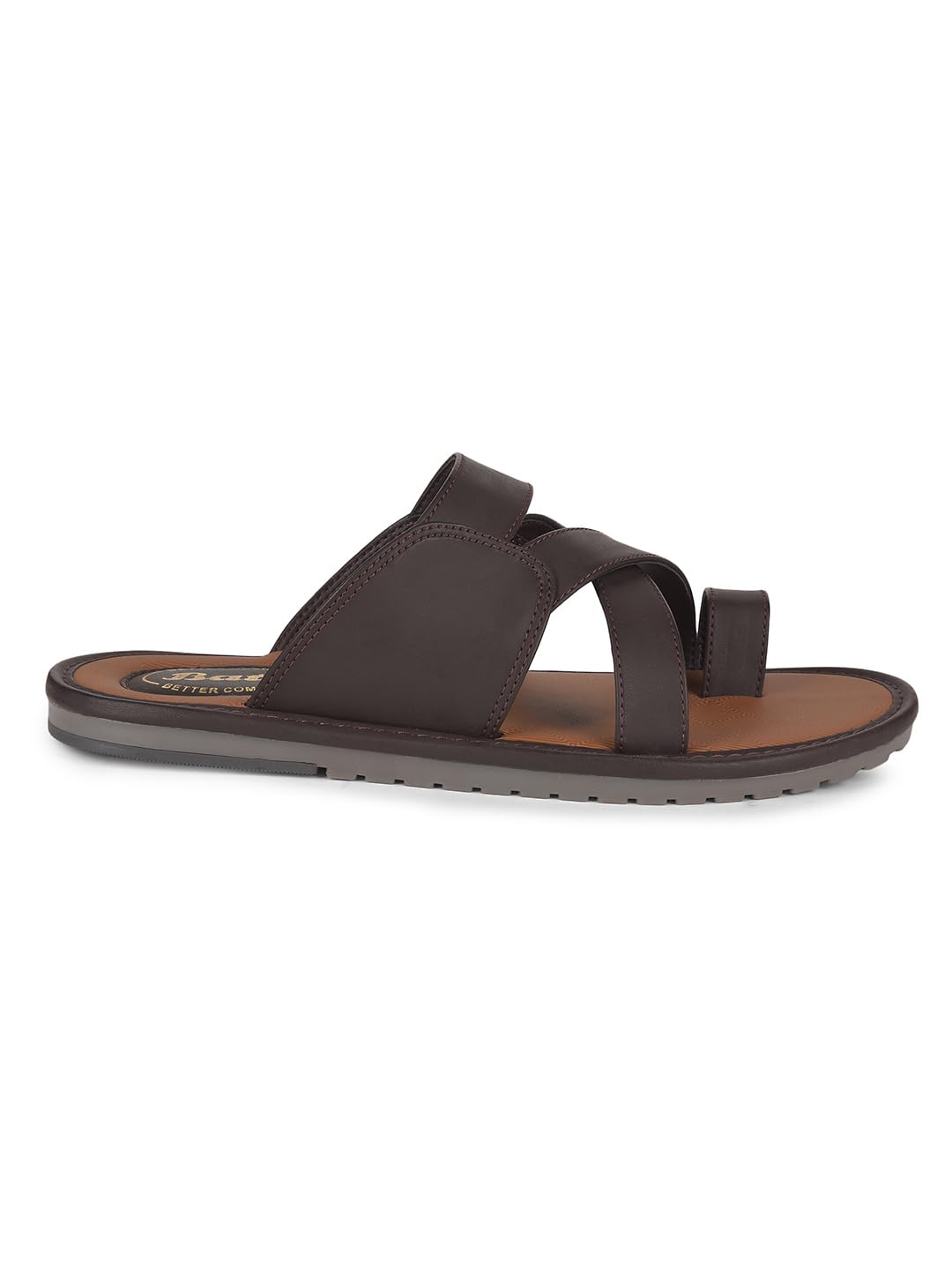 Bata Men's Brown Slip-on Sandals - Image 2