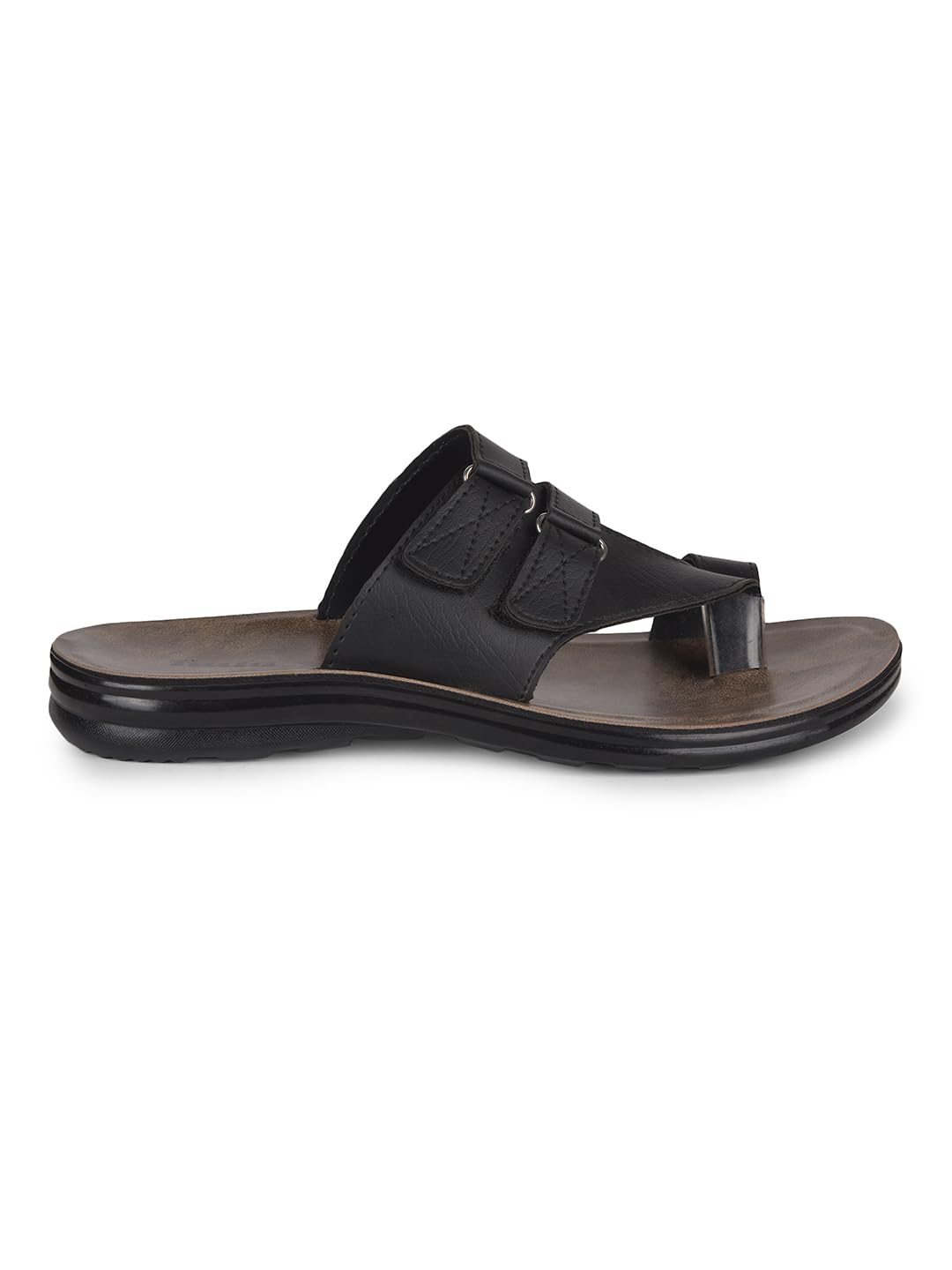 Bata Men's Black Slip-on Sandal - Image 2