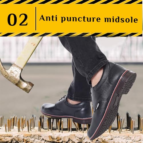STONIX Formal Safety Shoes for Men's - Steel Toe - Image 4
