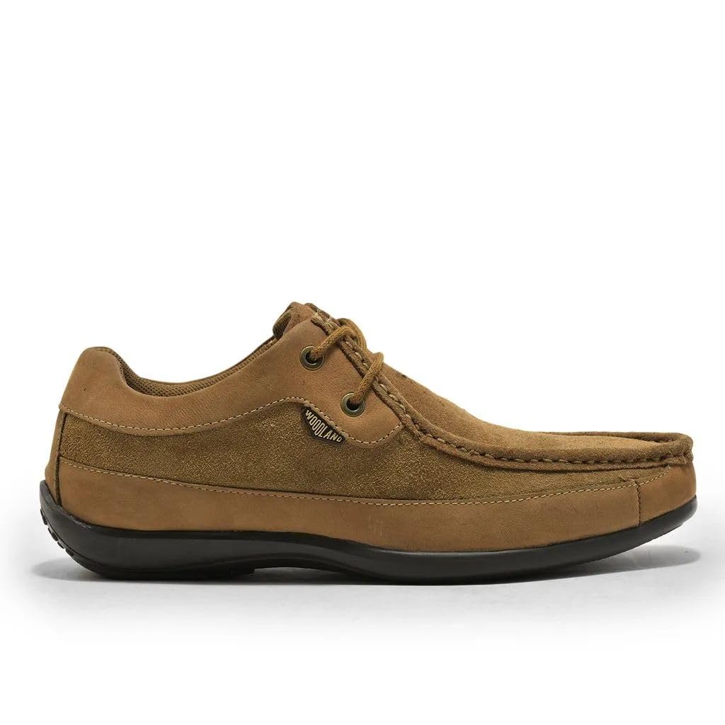 Woodland Men's Camel Slip-On Loafers - Image 2