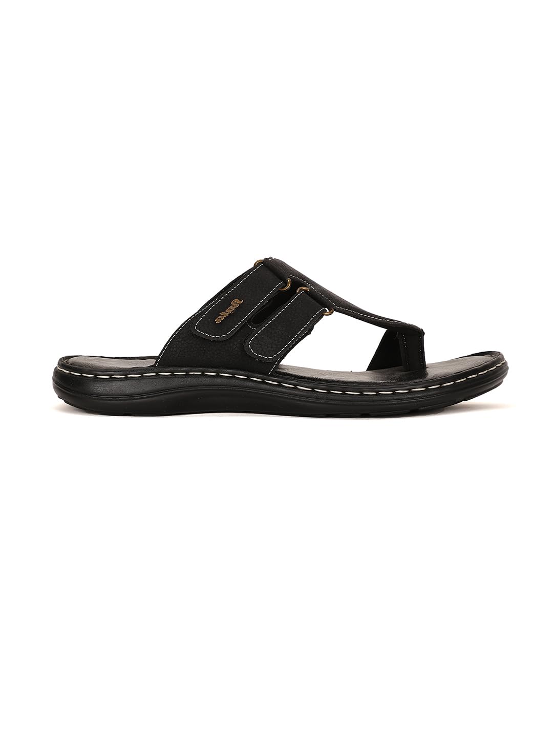 Bata Men's Black Slip-on Sandal - Image 2