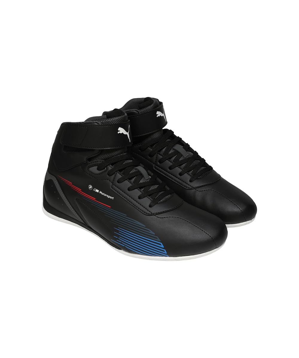 Puma BMW MMS Neo Cat Mid Sneakers - Black Shadow Gray - Image 5