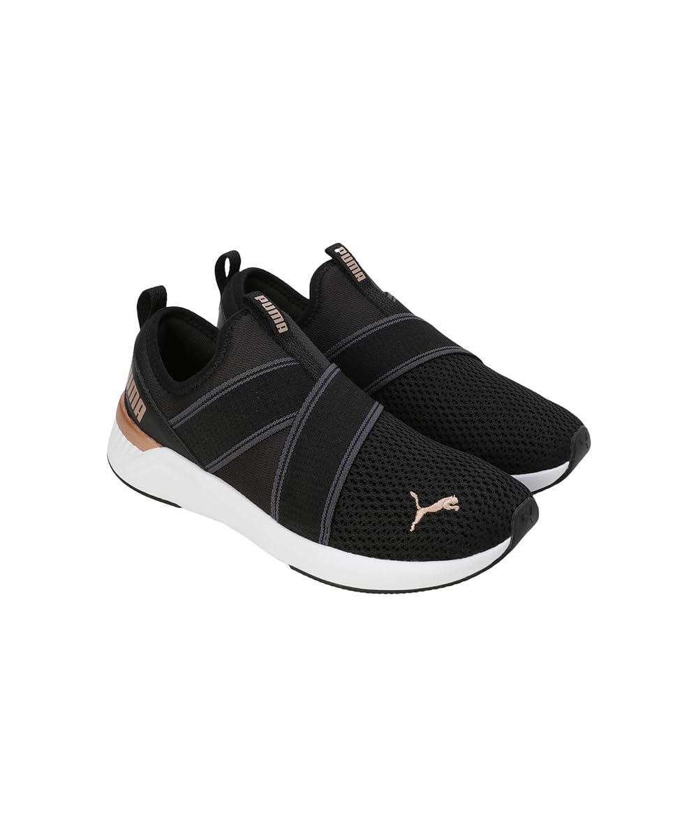 Puma Men Softride Harli Slip-on - Black White Gold - Image 5