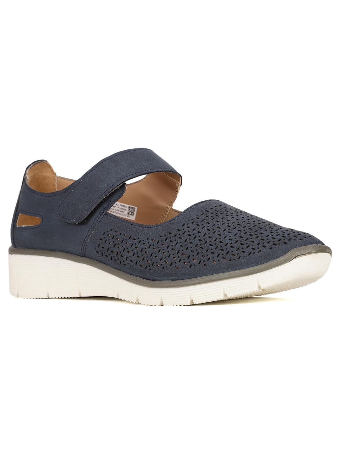 Bata Women's Blue Ballet Flat - Image 2