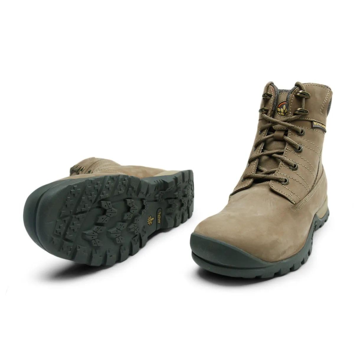 Woodland Men's Dubai Khaki Leather Boots - Image 3