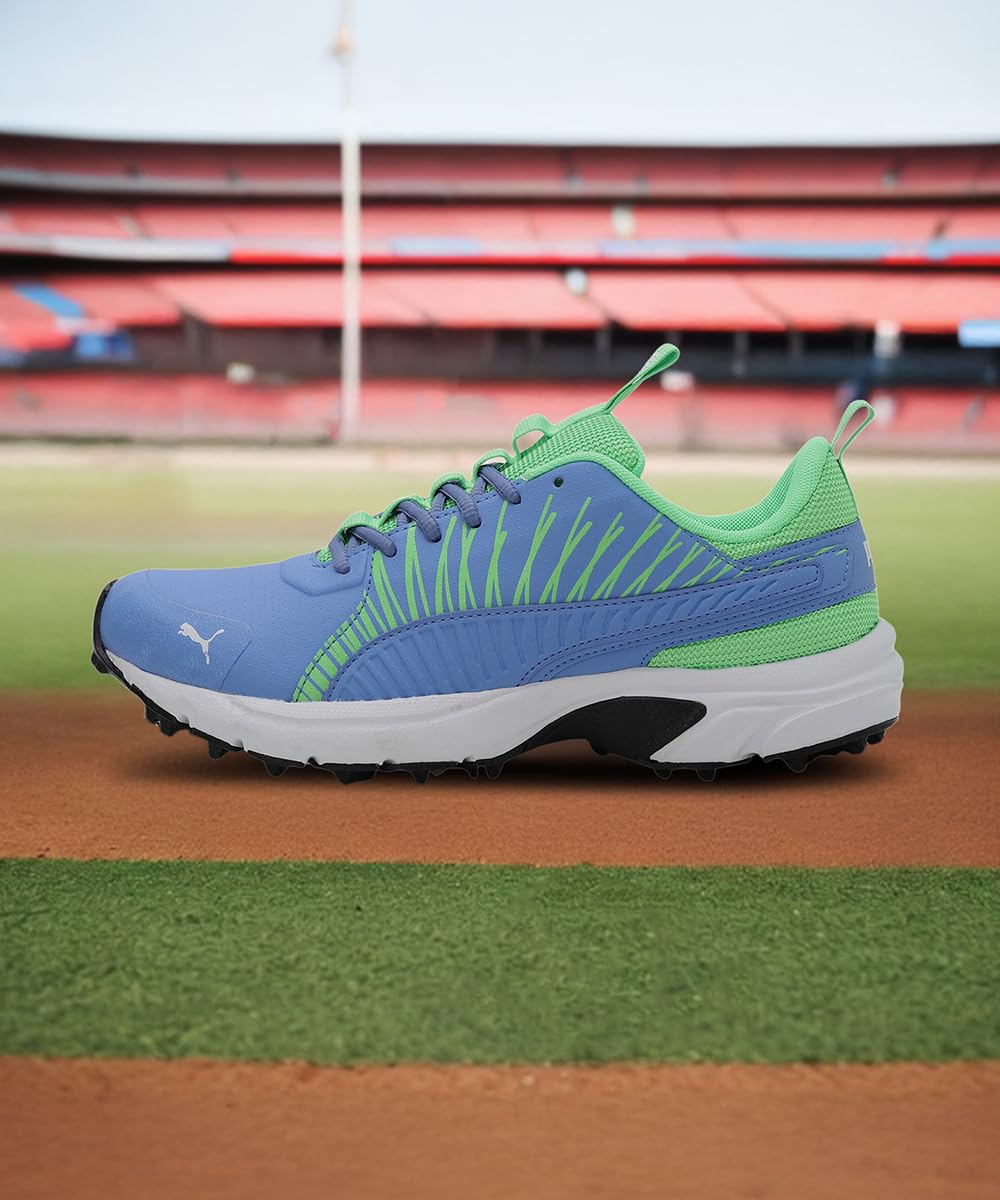 Puma Mens Cricket Shoe - Blue Green White - Image 2