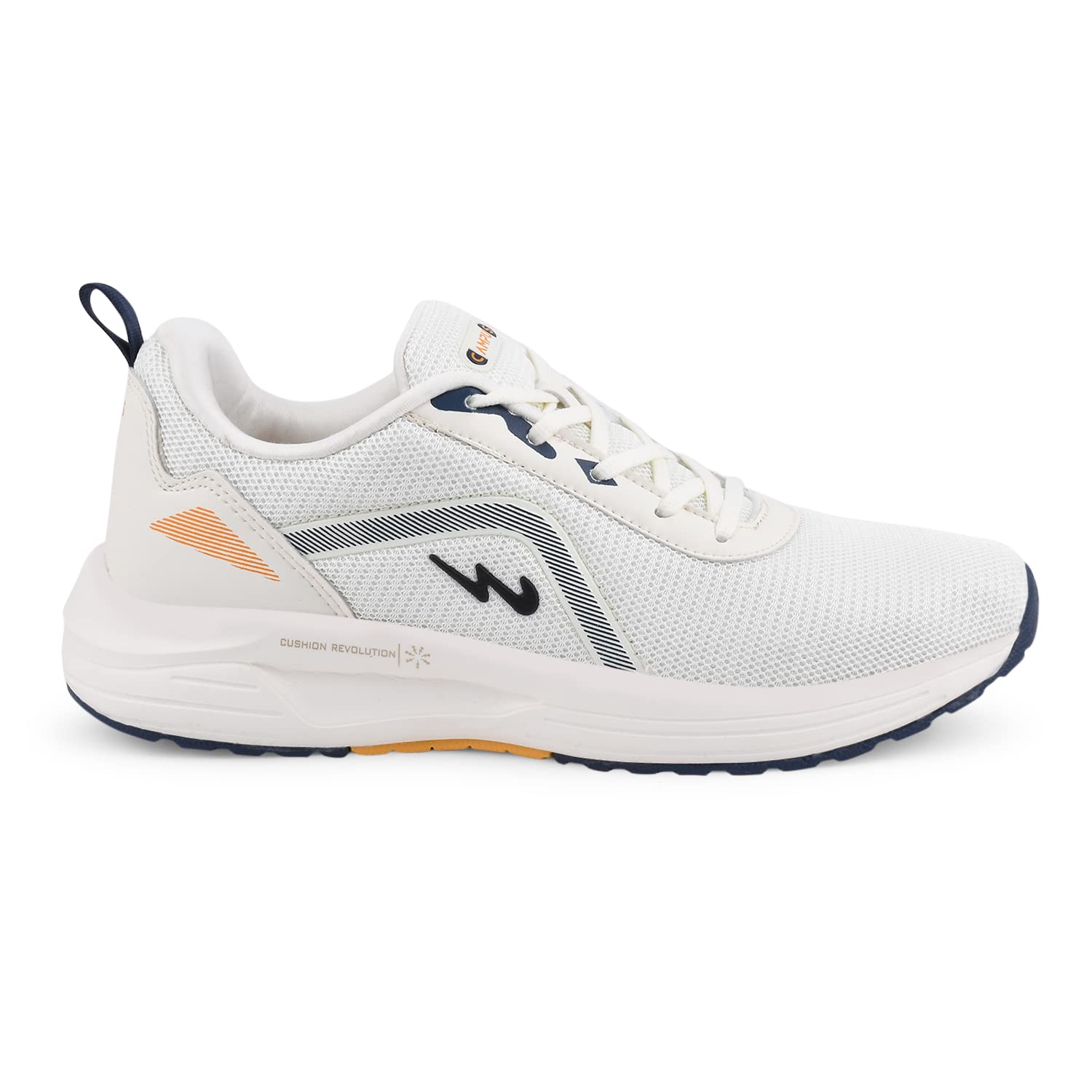 Campus Men's Camp-Glacier Running Shoes - Off White/Metallic - Image 2