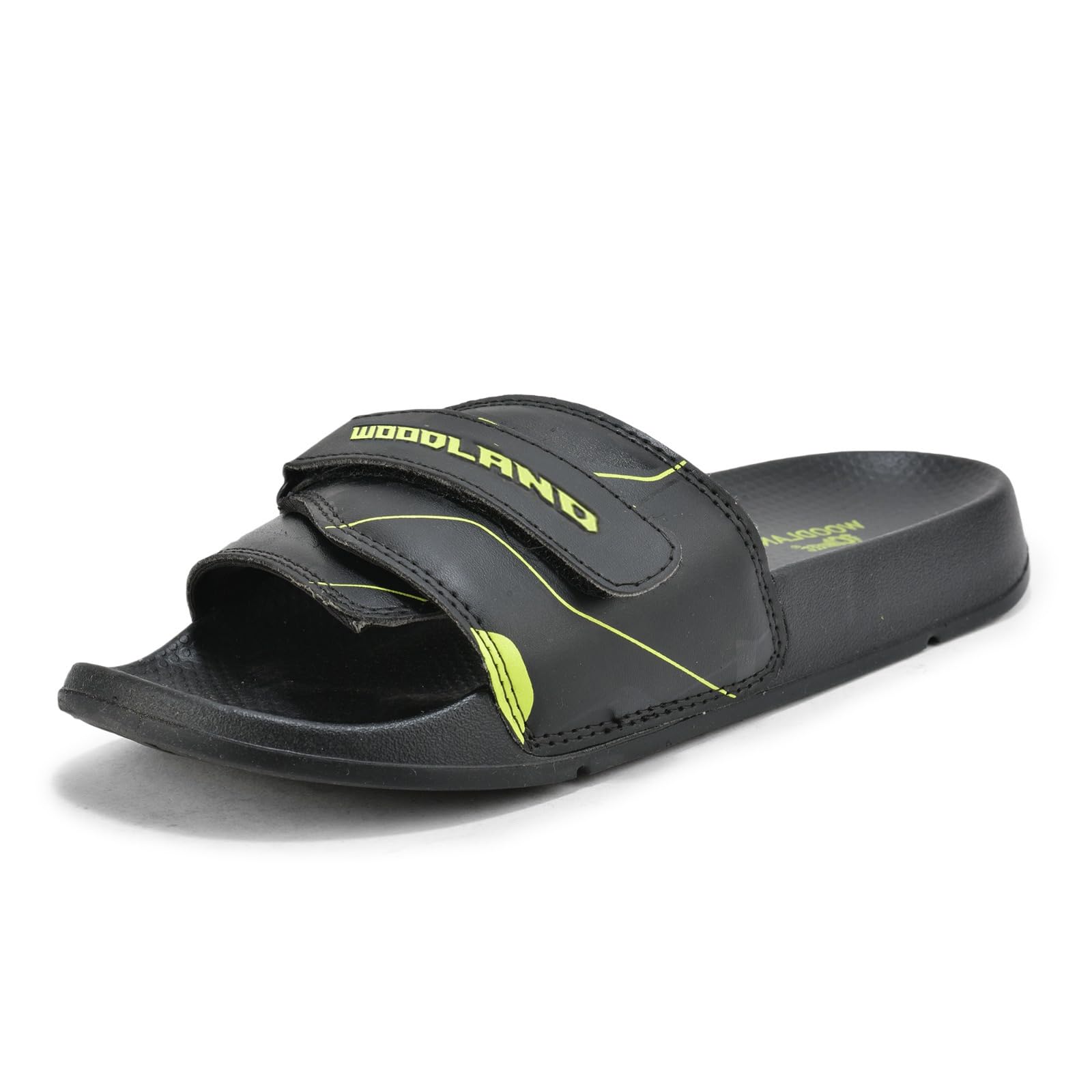 Woodland Men's Black PU Slipper