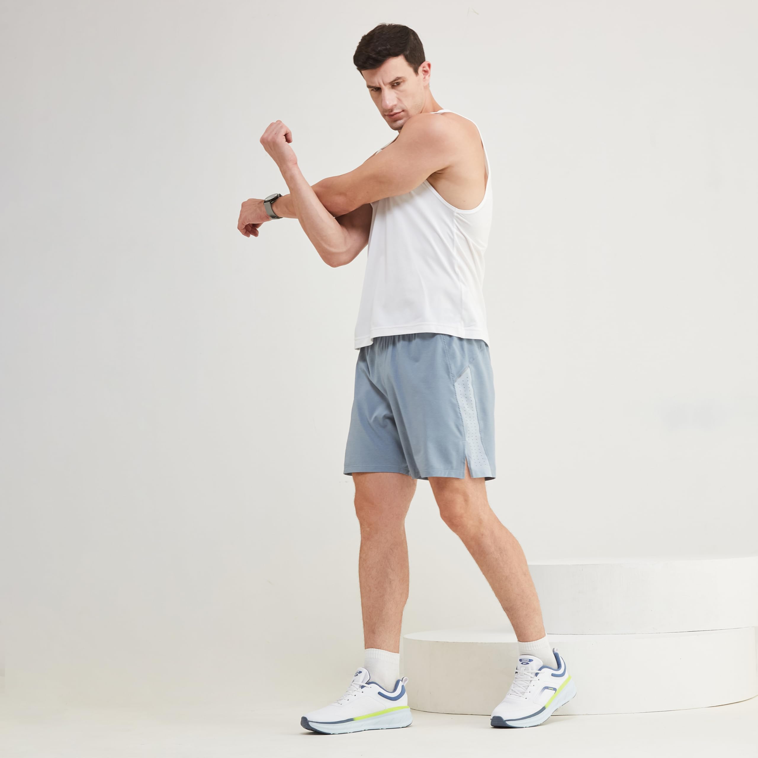 Campus Men's Humber Running Shoes - White/R.Slate - Image 2