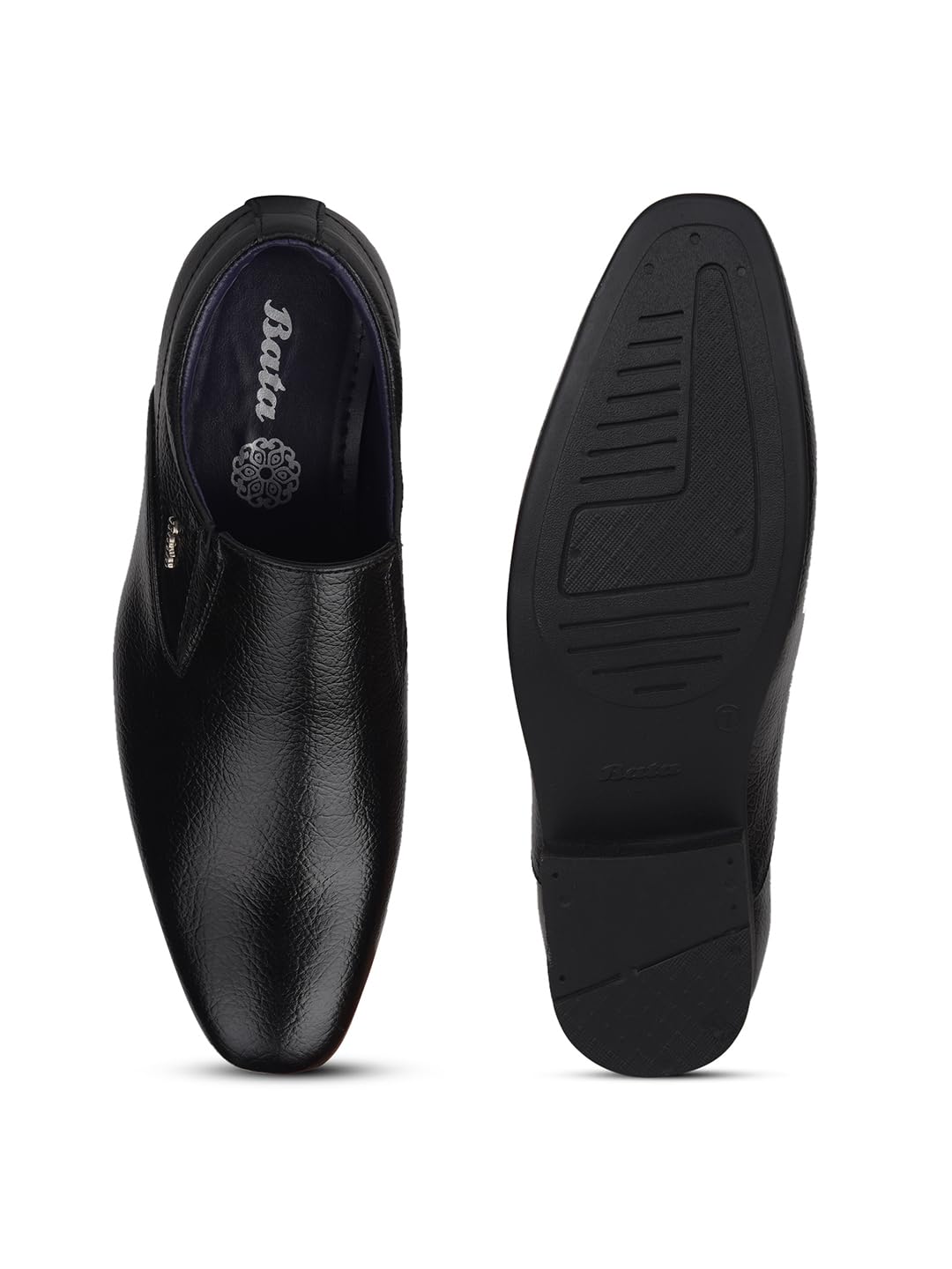Bata Men's Slip-on Formal Shoes - Black - Image 5