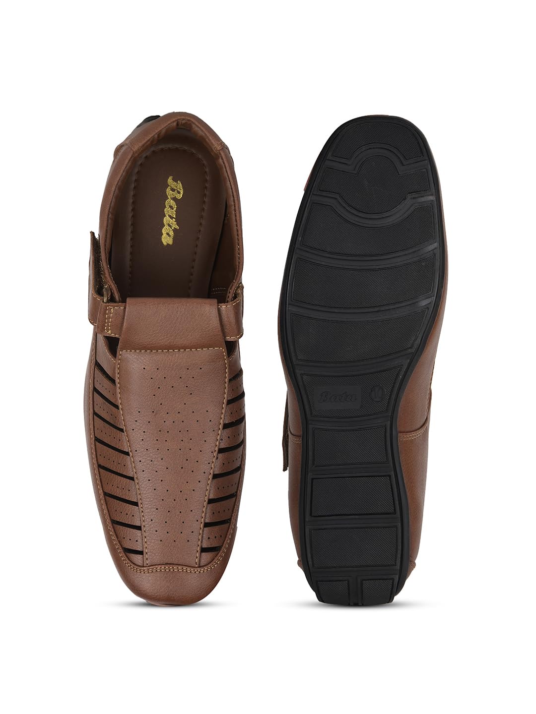 Bata Men's Slip-on Fisherman Sandal - Tan - Image 4