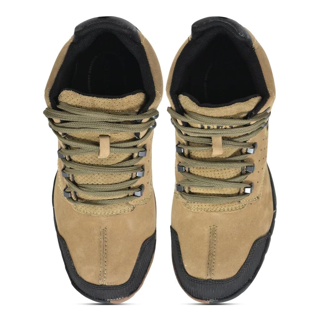 Woodland Men's Khaki Leather Casual Shoe - Image 4