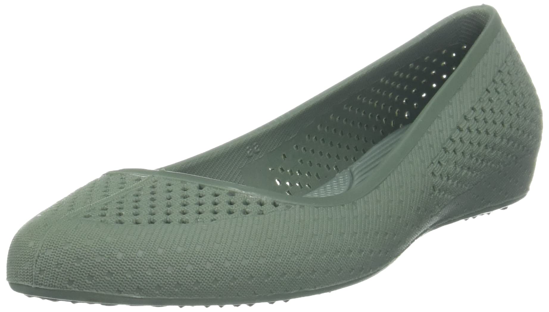 Bata Women's Slip-on Ballet Flat - Olive