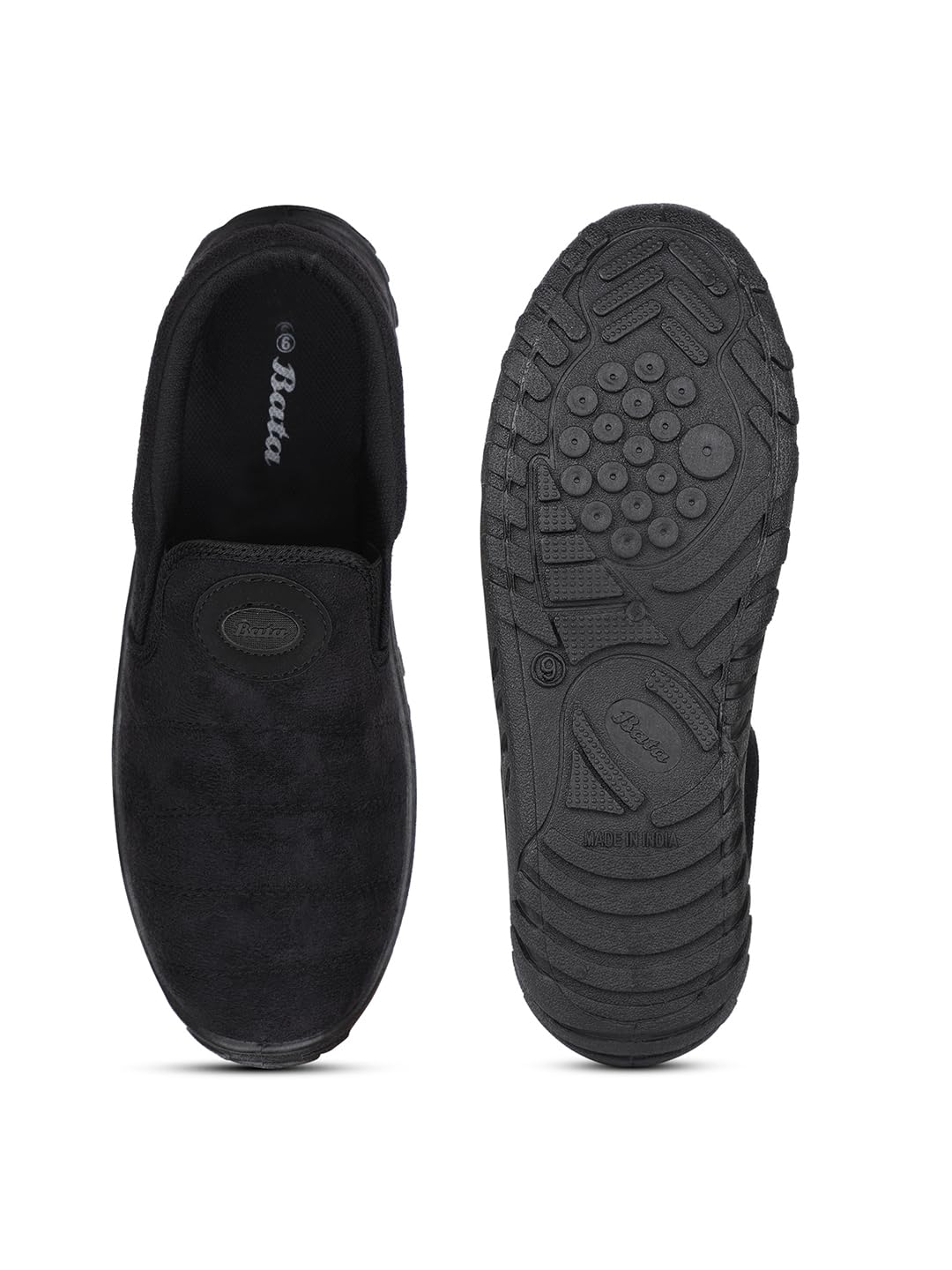 Bata Men's Black Slip-on Walking Shoes - Image 3