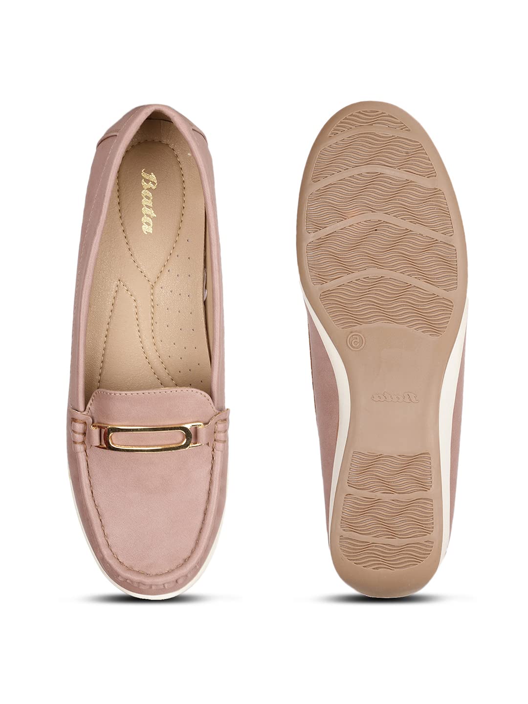 Bata Women's Pink Wedge Heel Loafers - Image 5