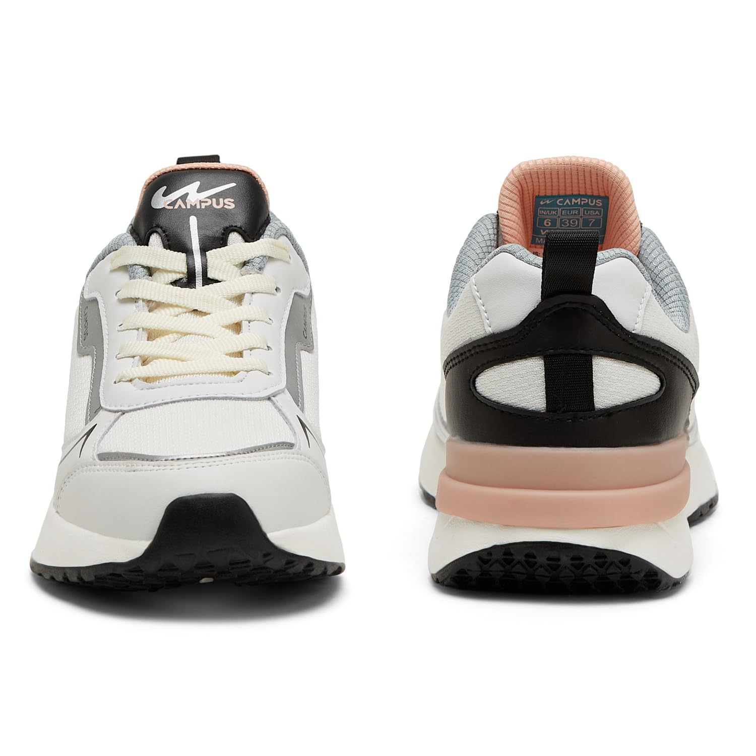 Campus Women's RASSLE Sneakers - WHT/BLK - Image 3