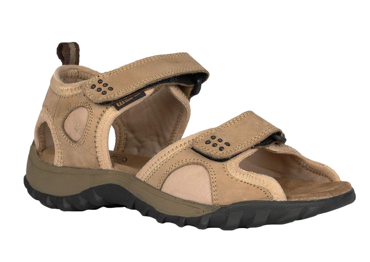 Woodland Men's Khaki Leather Sandal