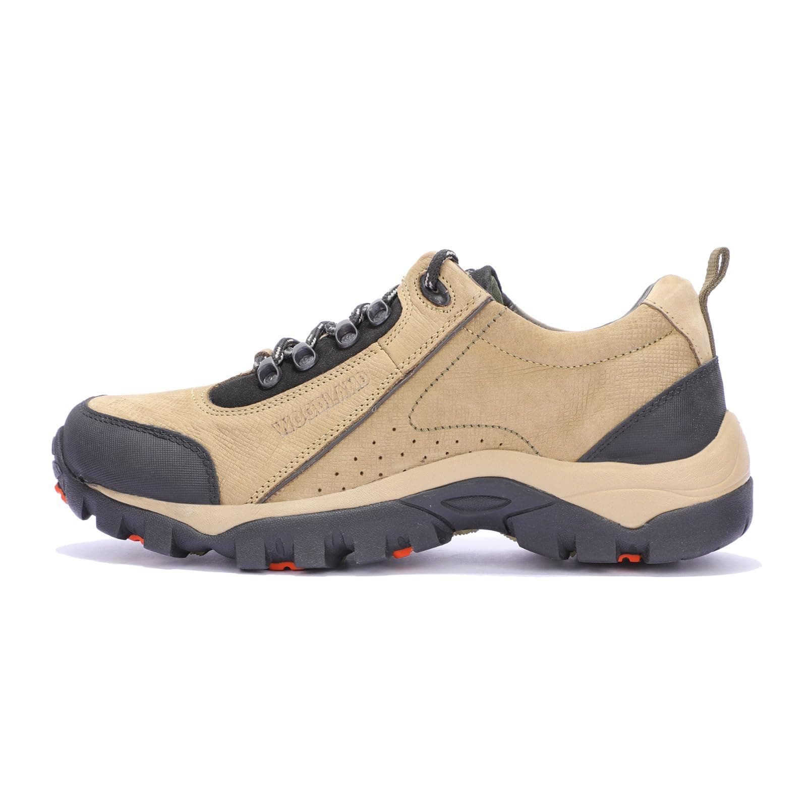 Woodland Men's Khaki Leather Casual Shoes