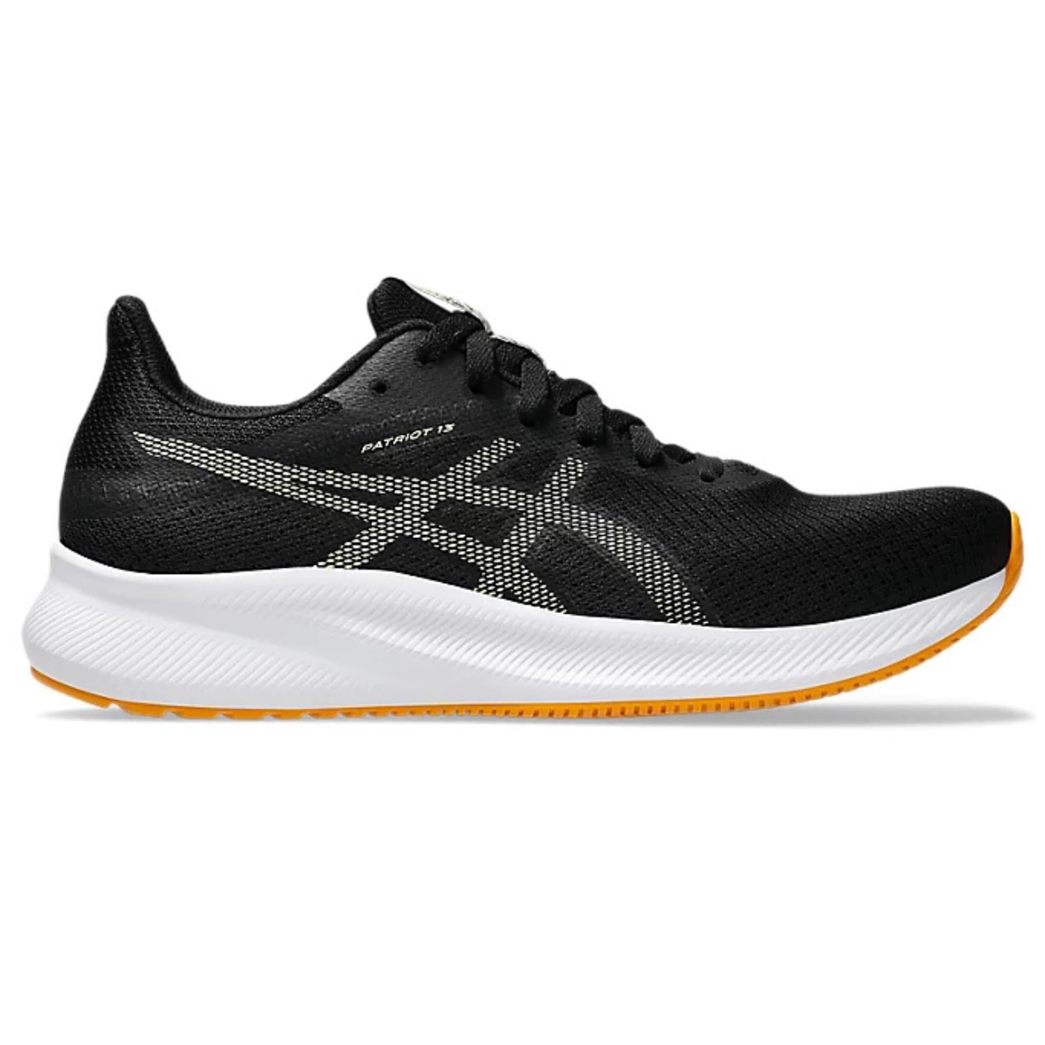 ASICS Men's Patriot 13 Running Shoes - Black/Huddle Yellow - Image 2