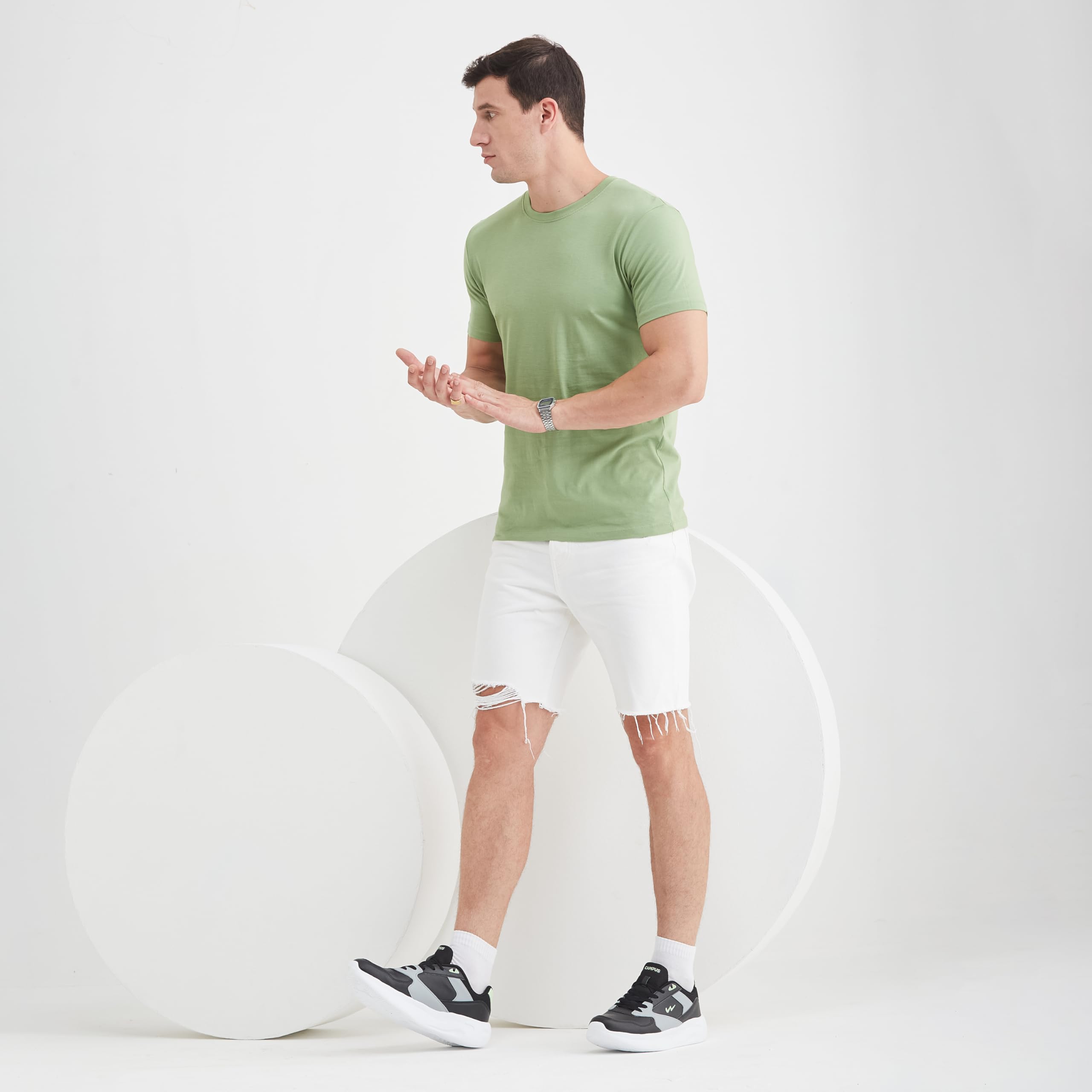 Campus OG Sneakers for Men - Black/Lt Grey - Image 2