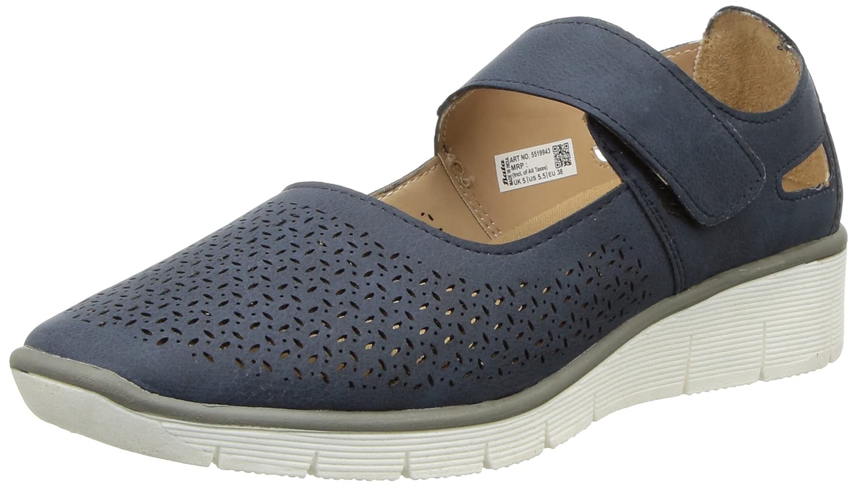 Bata Women's Blue Ballet Flat