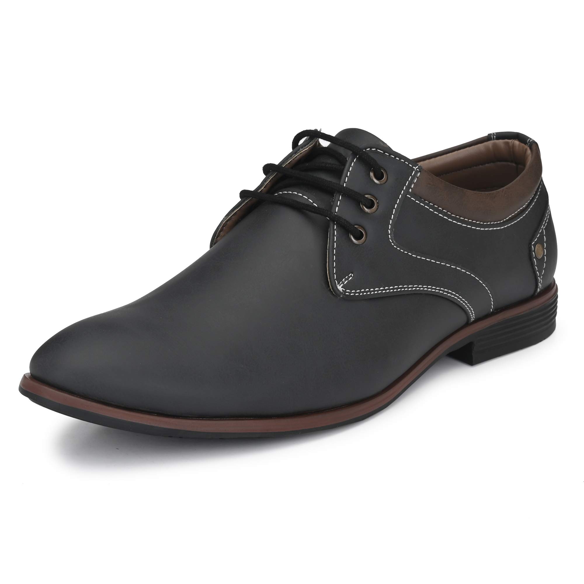 Centrino Black Derby Formal Shoes for Men