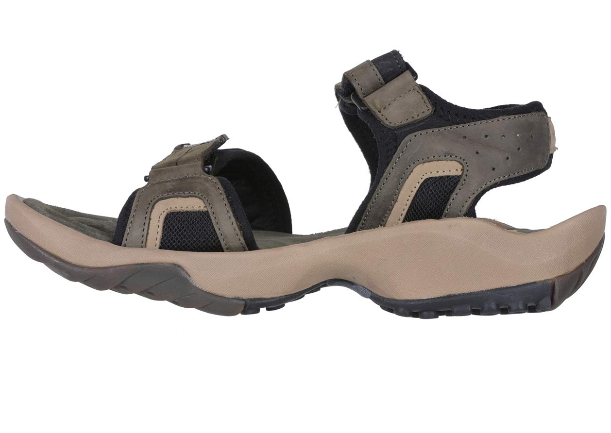 Woodland Men's Olive Green Leather Sandal - Image 3