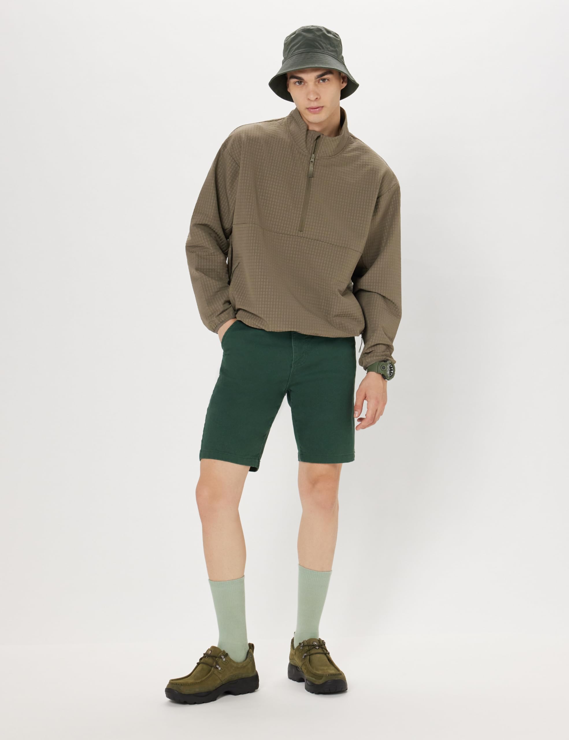 Woodland Men's Olive Green Leather Loafers - Image 2