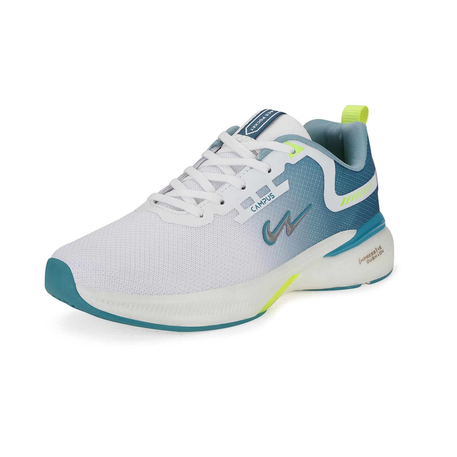 Campus Men's Running Shoes - White Turquoise Blue