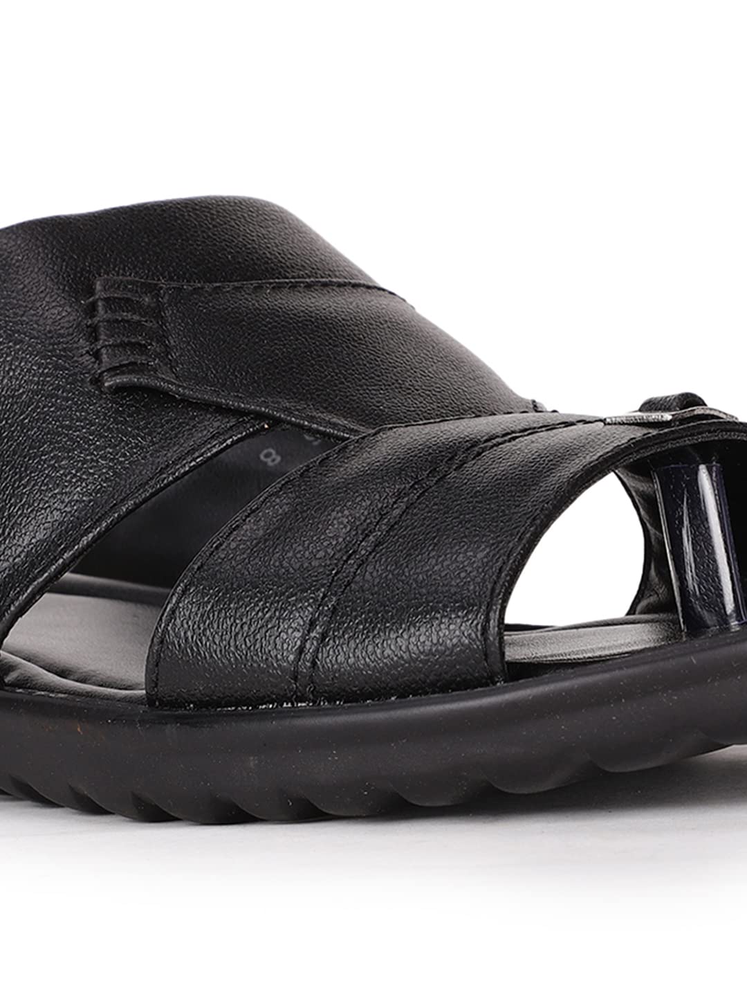 Bata Men's Black Slip-on Sandal - Image 5