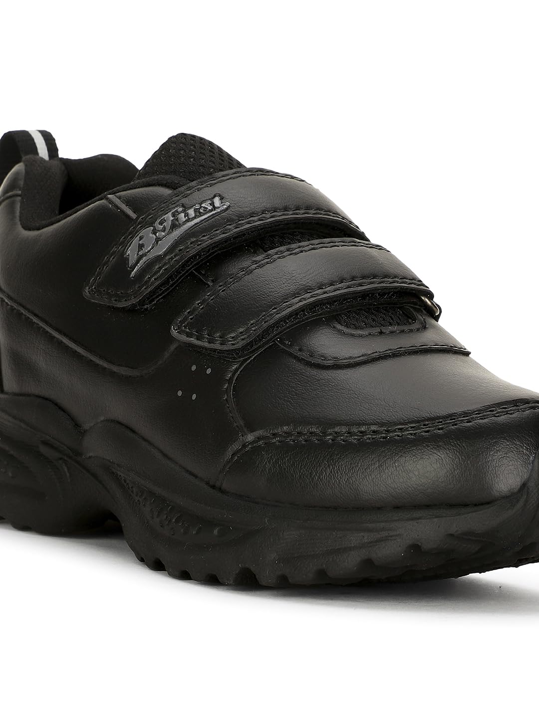 Bata Unisex Black Velcro School Shoes - Image 5