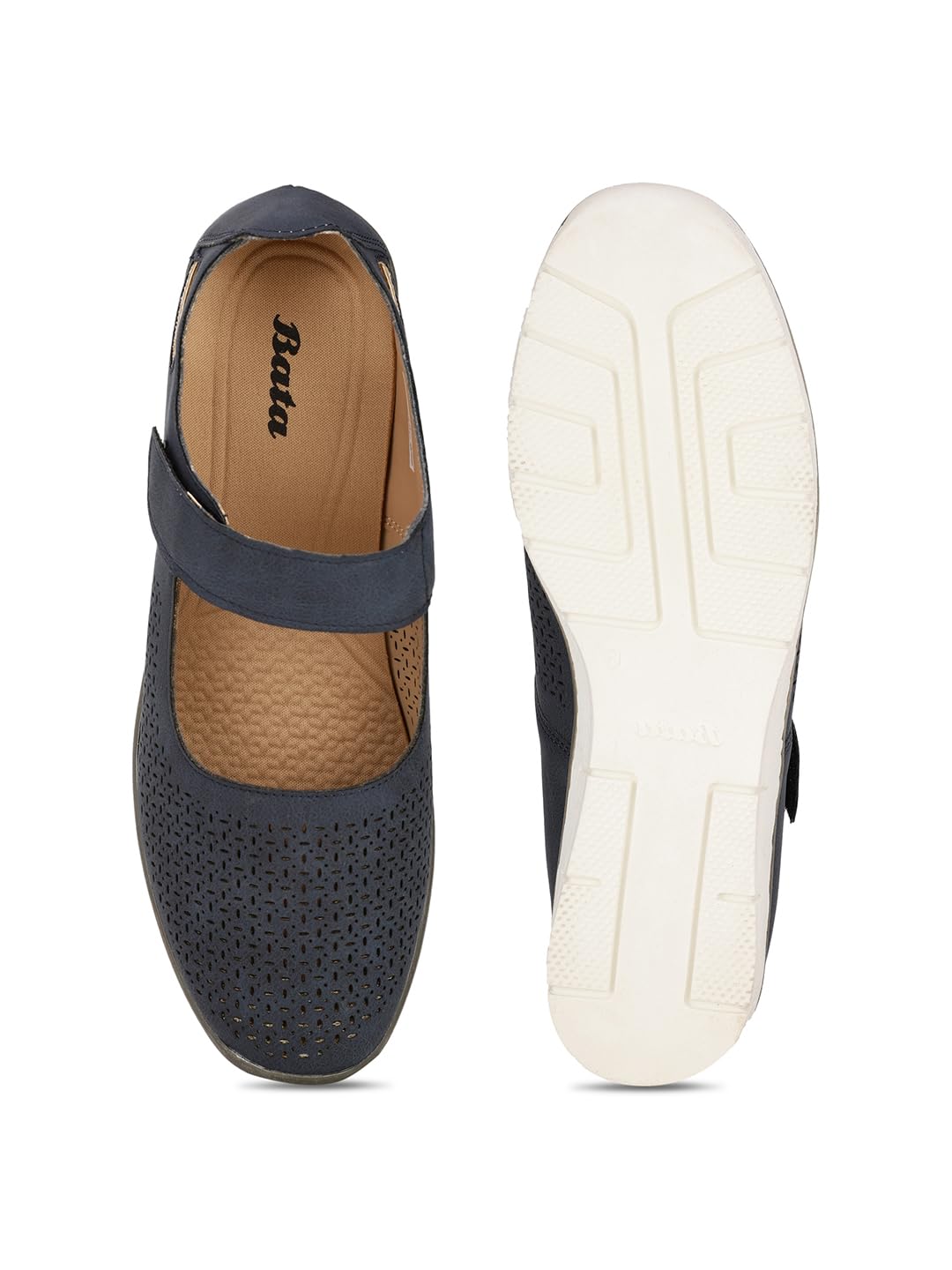 Bata Women's Blue Ballet Flat - Image 5