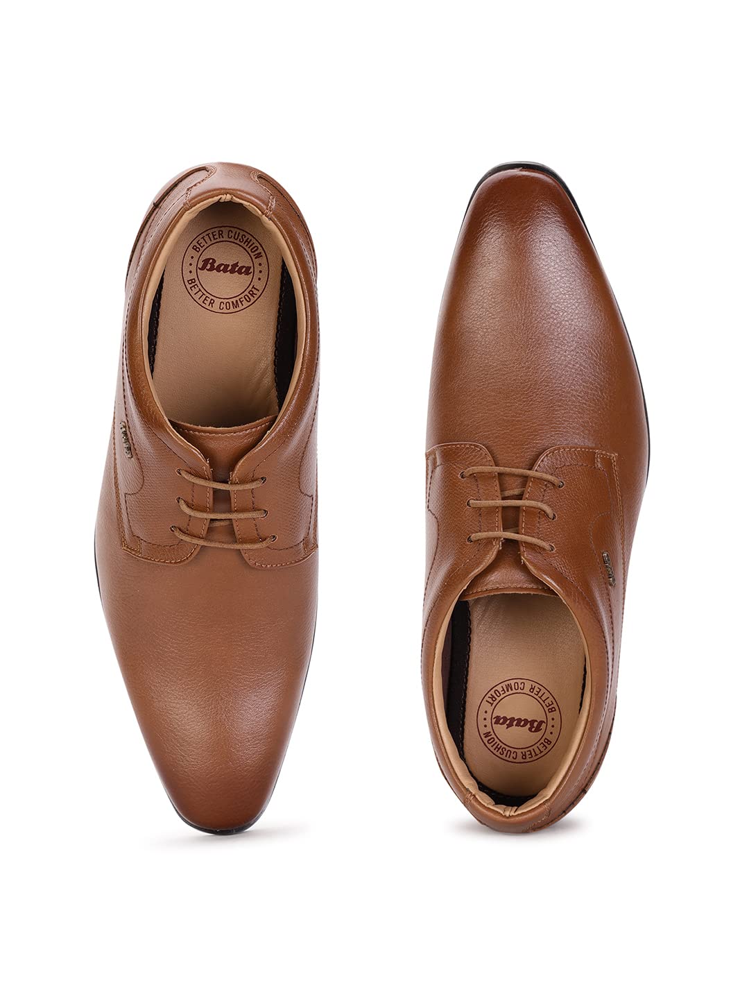 Bata Men's Slip-on Formal Shoes - Tan - Image 4