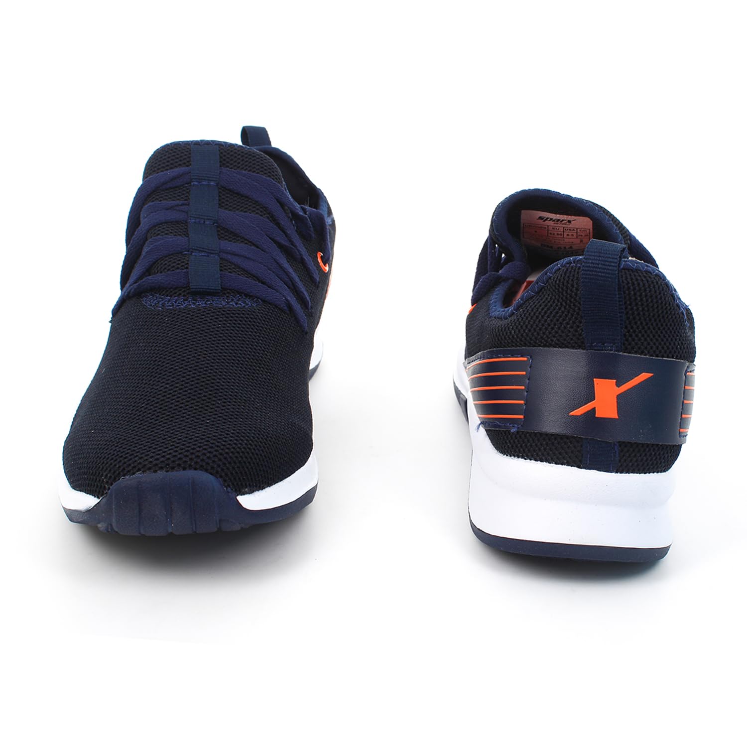 Sparx Men's Running Shoe - Navy Blue Neon Orange - Image 4