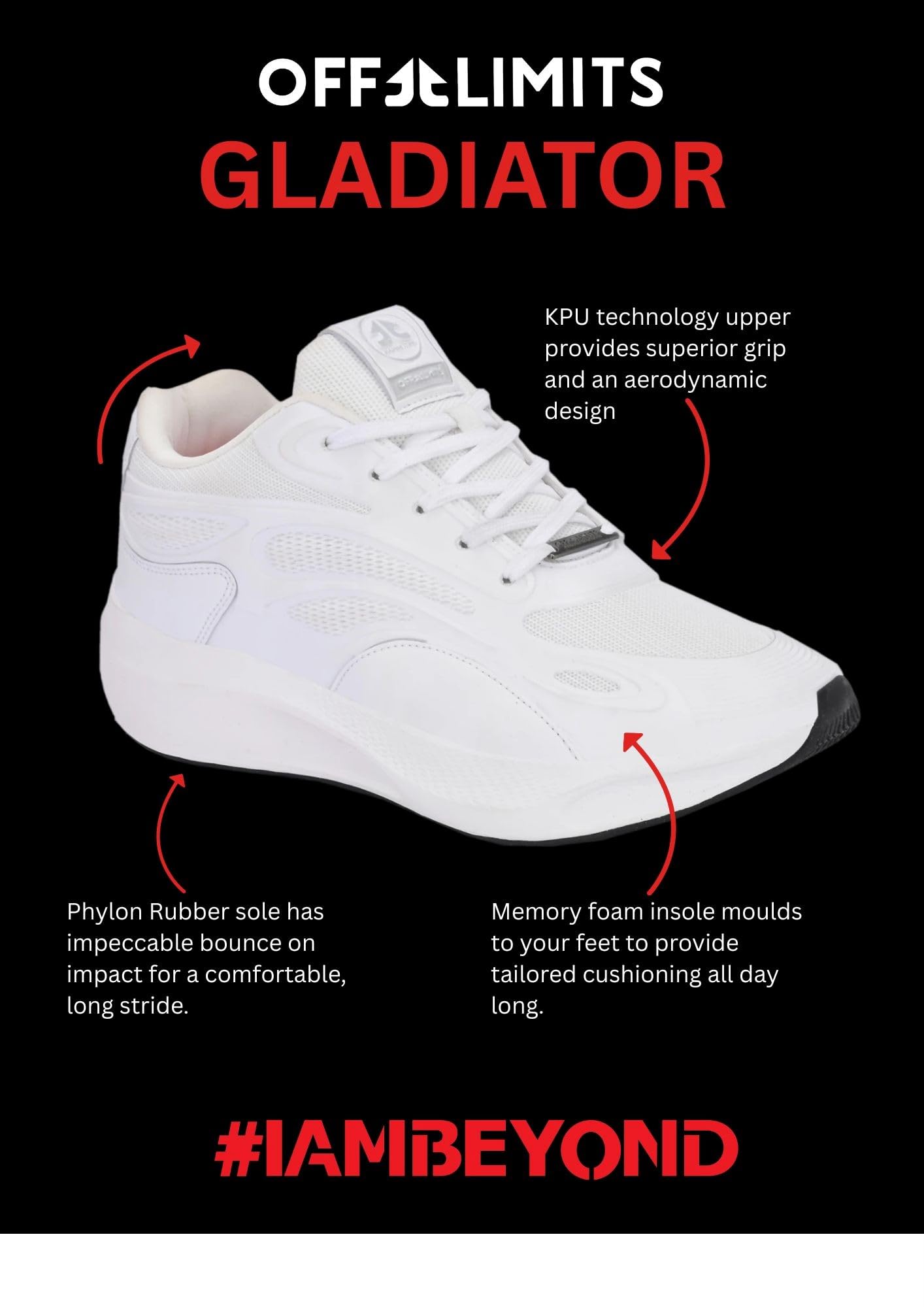 OFF LIMITS Men's Gladiator Running Shoes - Image 4