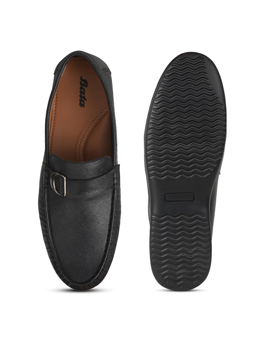 Bata Men's Formal Slipon Shoes - Black - Image 2