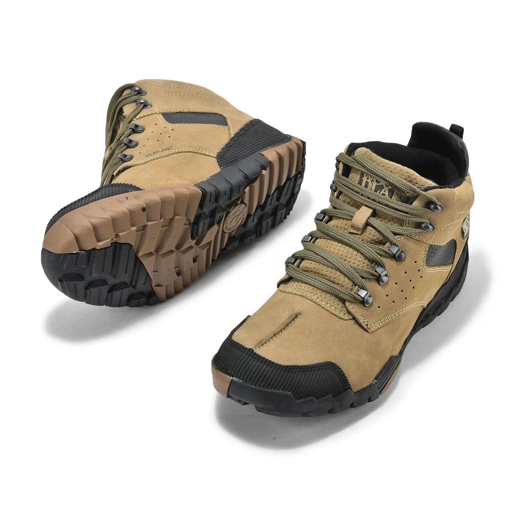 Woodland Men's Khaki Leather Casual Shoe - Image 5