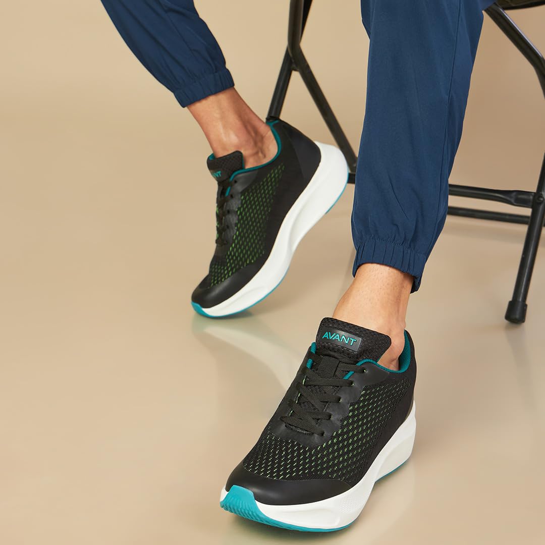 AVANT Men's Stark Running Shoes - Black Green - Image 3