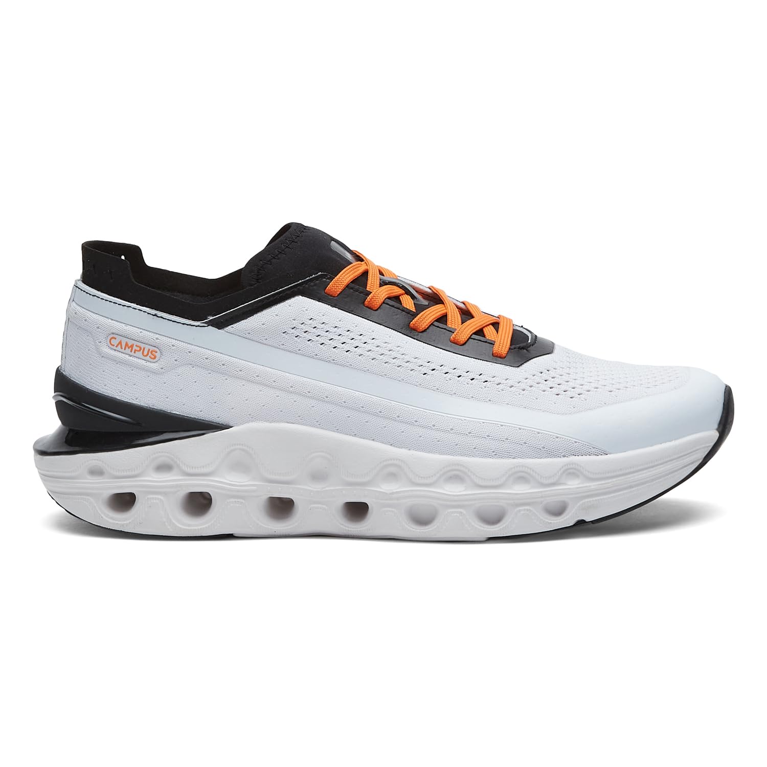 Campus Men's Coil PRO Running Shoes - WHT/BLK - Image 2