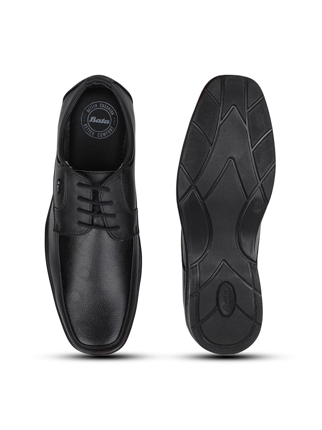 Bata Men's Black Formal Lace-up Shoes - Image 2