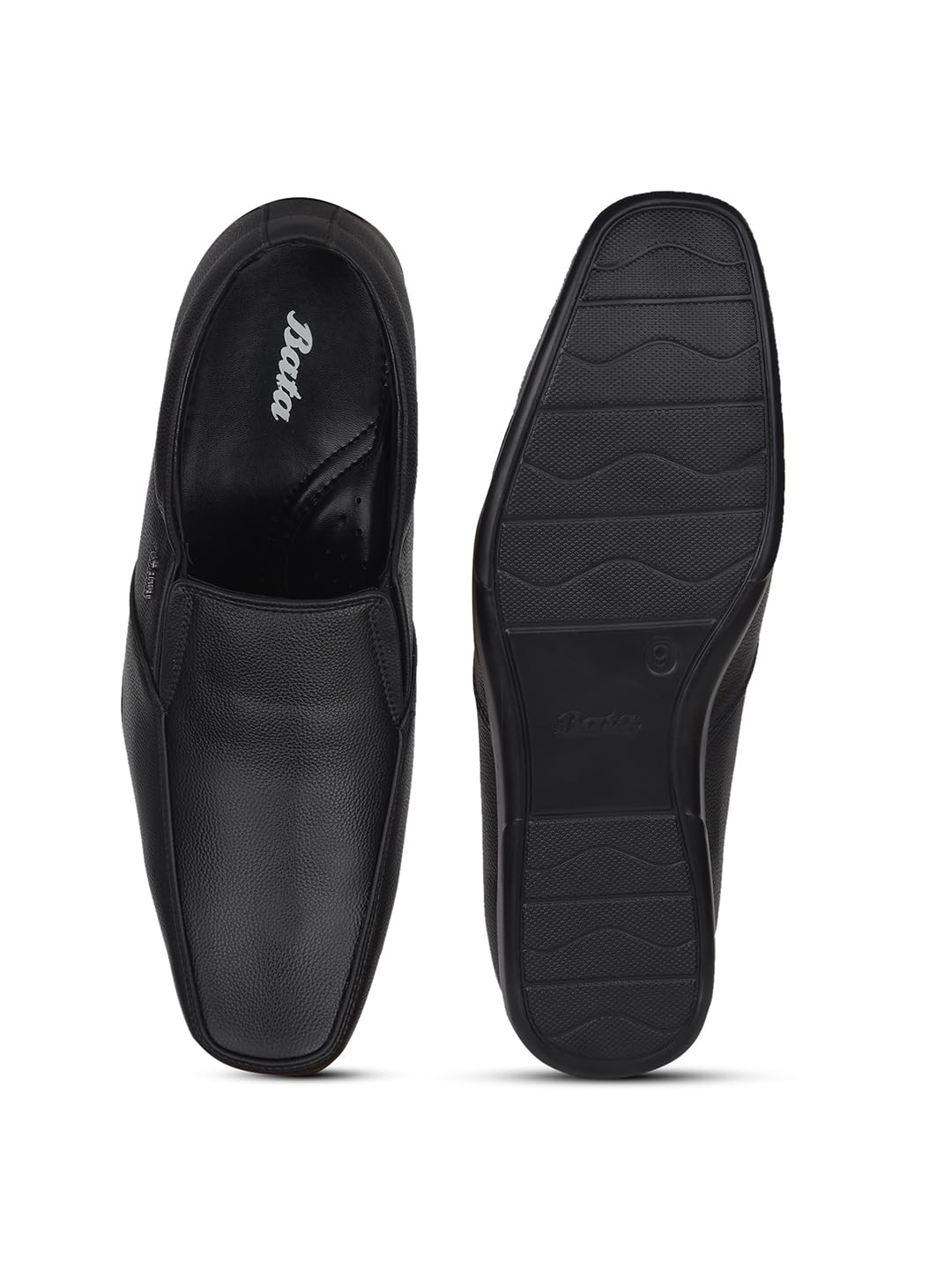 Bata Men's Formal Leather Shoes - Black - Image 4