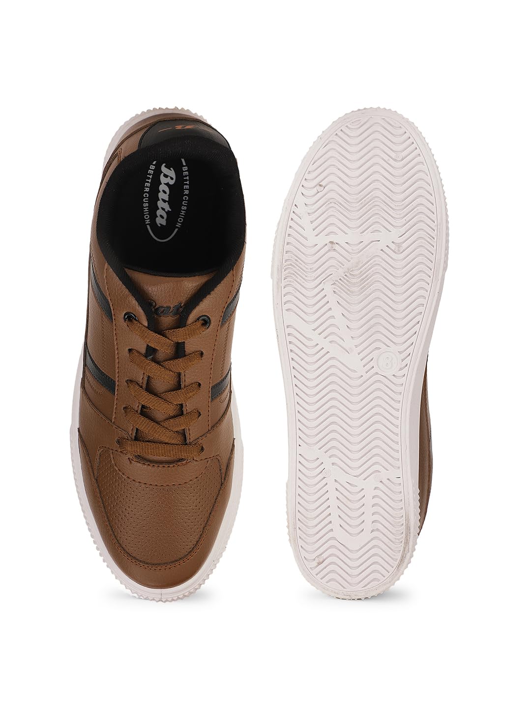 Bata Zion Brown Casual Sneakers for Men - Image 4