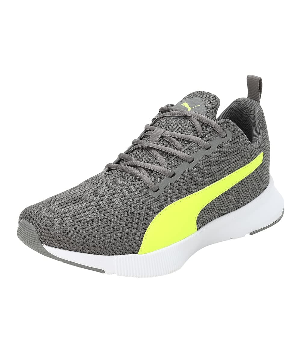 Puma Mens Robust V2 Running Shoe - Gray Yellow