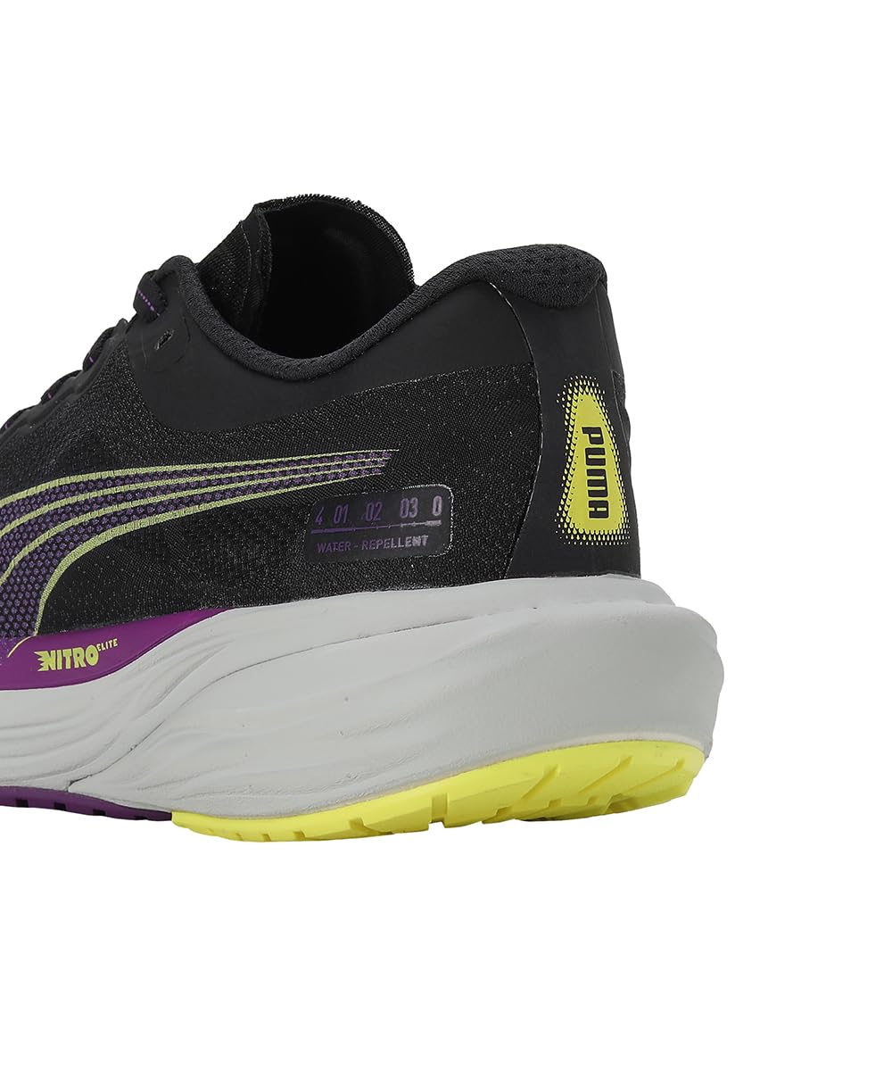 Puma Deviate Nitro 2 WTRepel WNS - Black-Purple Pop-Yellow Burst - Image 4