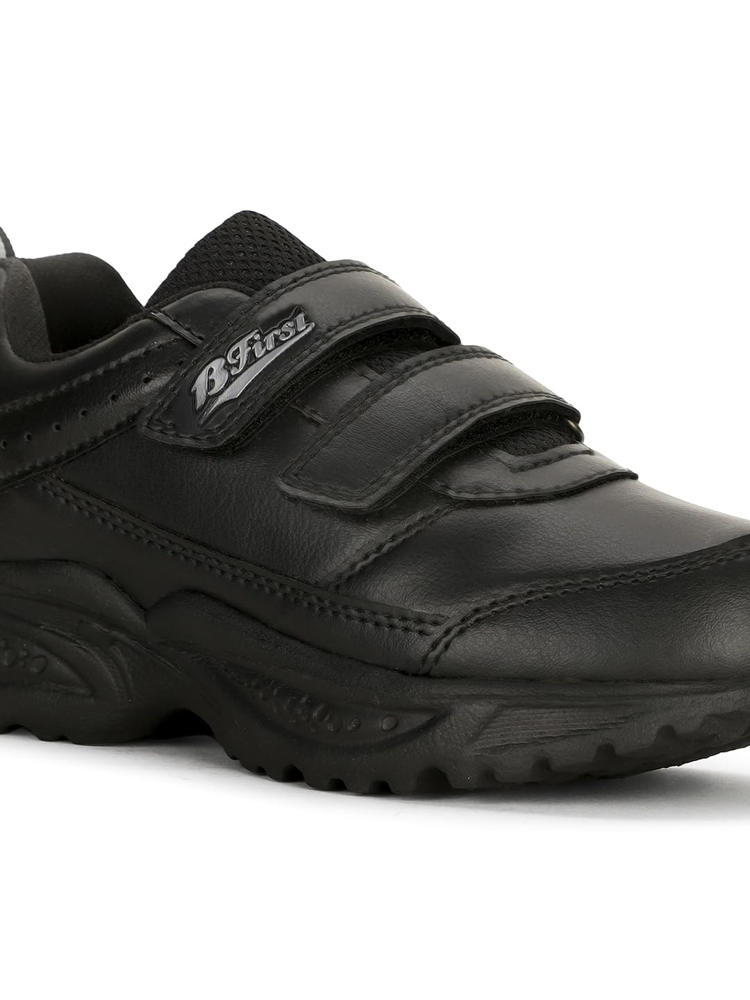 Bata Unisex Black Velcro School Shoes - Image 5