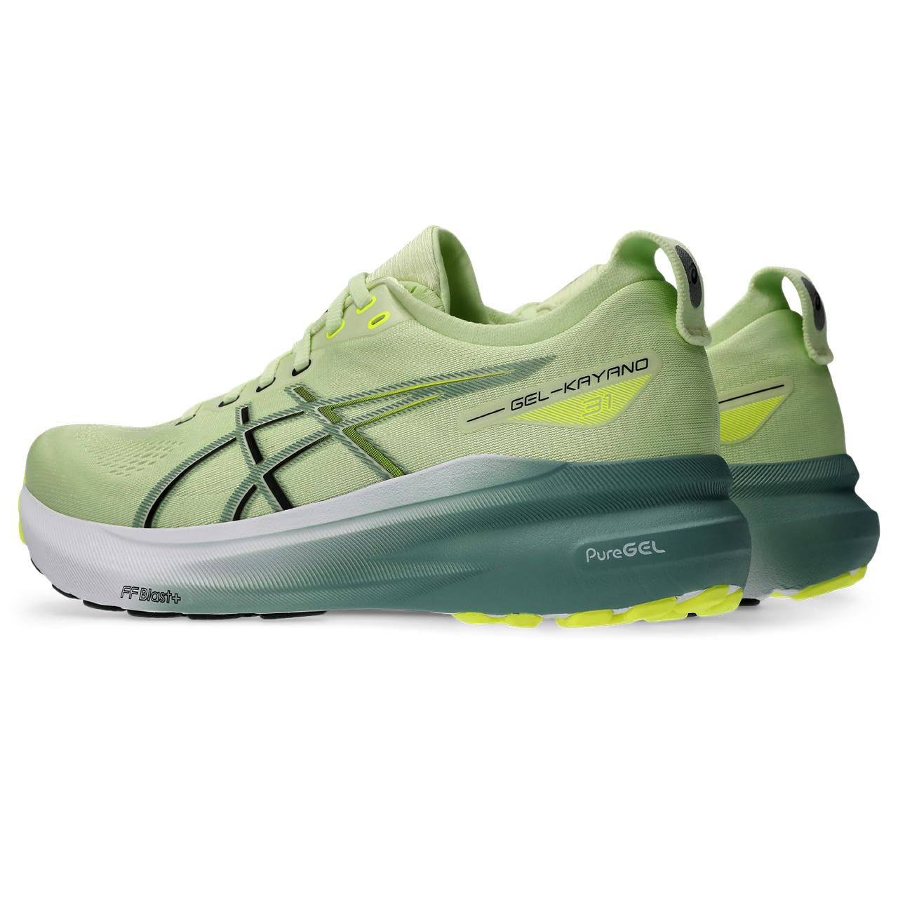 ASICS Men's Gel-Kayano 31 Running Shoes - Cool Matcha/Celadon - Image 2