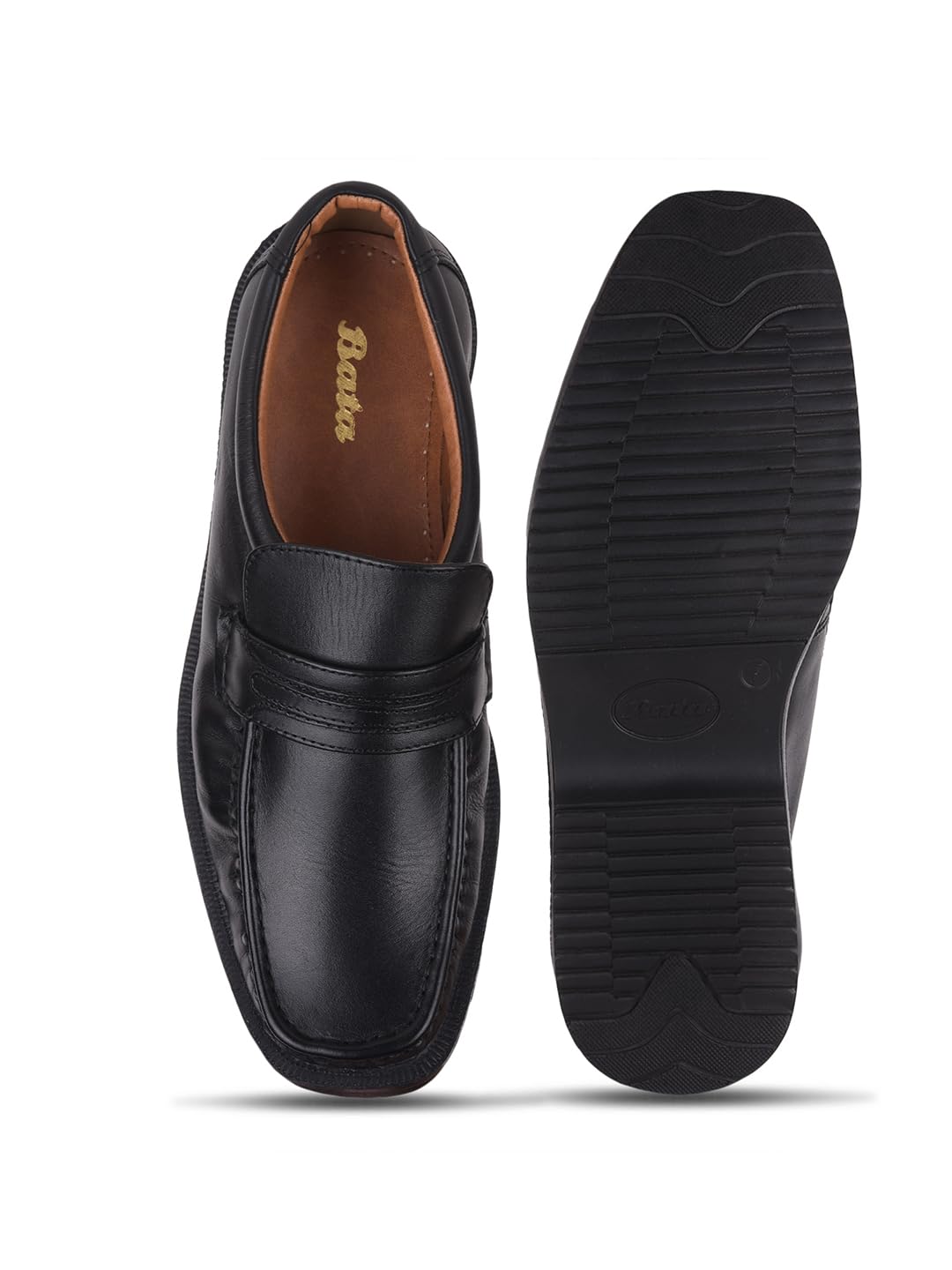 Bata Men's Slip-on Formal Shoes - Black - Image 5