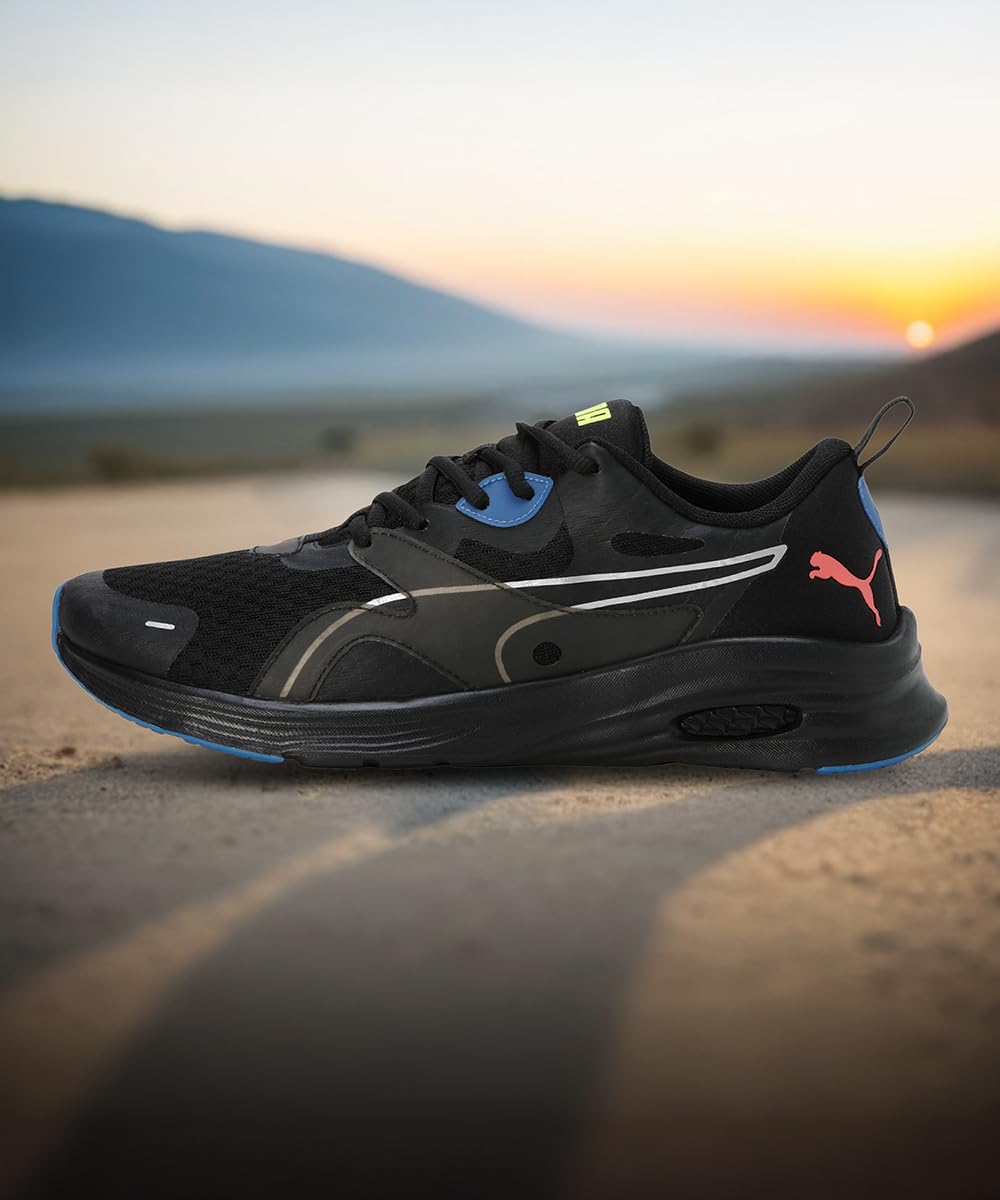 Puma ProFoam Fuego Black-Lava Blast-Yellow Alert Men's Running Shoe - Image 2