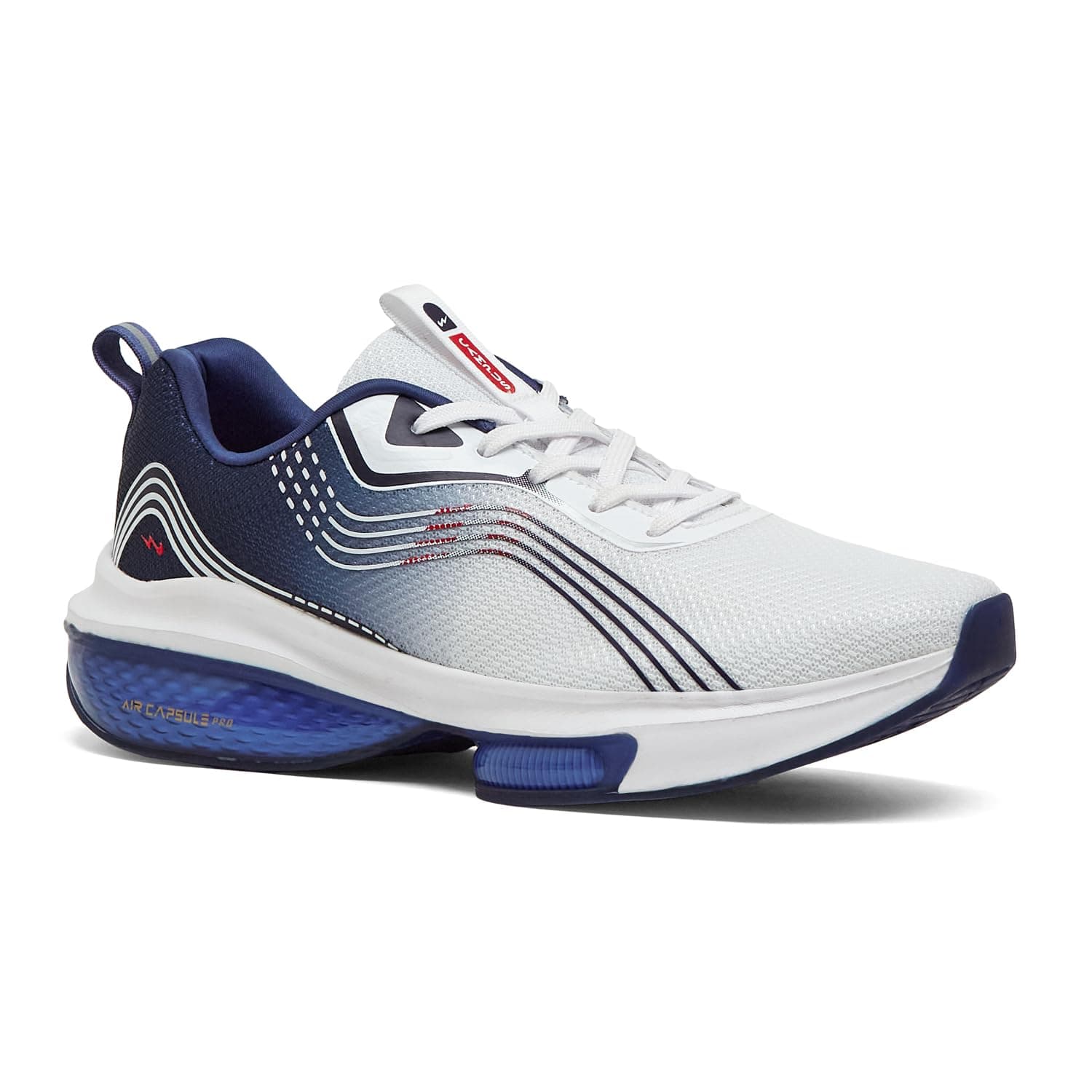 Campus Men's LAM Running Shoes - WHT/Navy